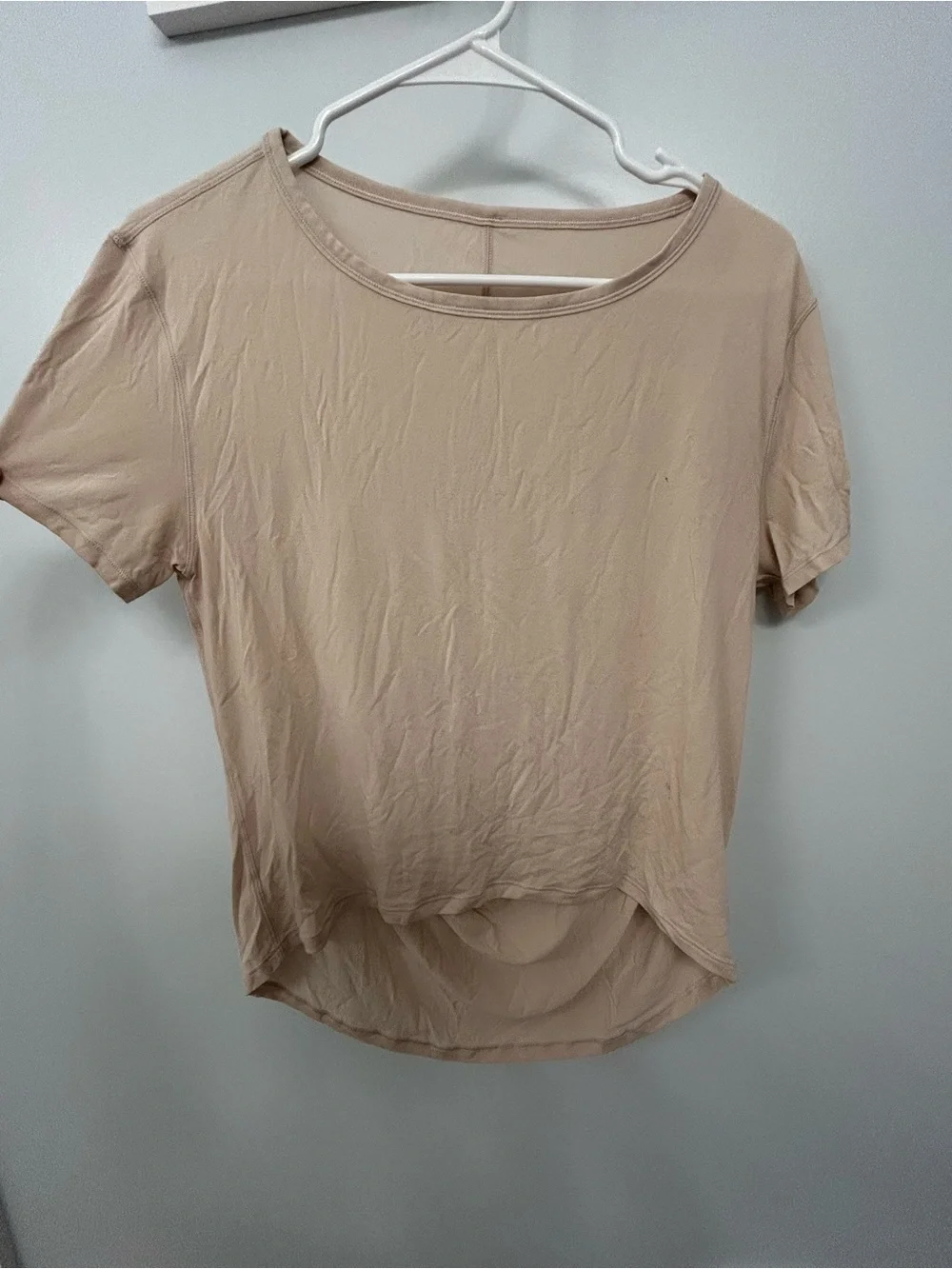 lululemon athletica Short Sleeve Scoop Neck Top - cream